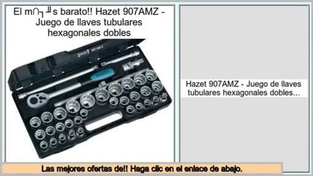 ventas de liquidaci�n Hazet 907AMZ - Juego de llaves tubulares hexagonales dobles