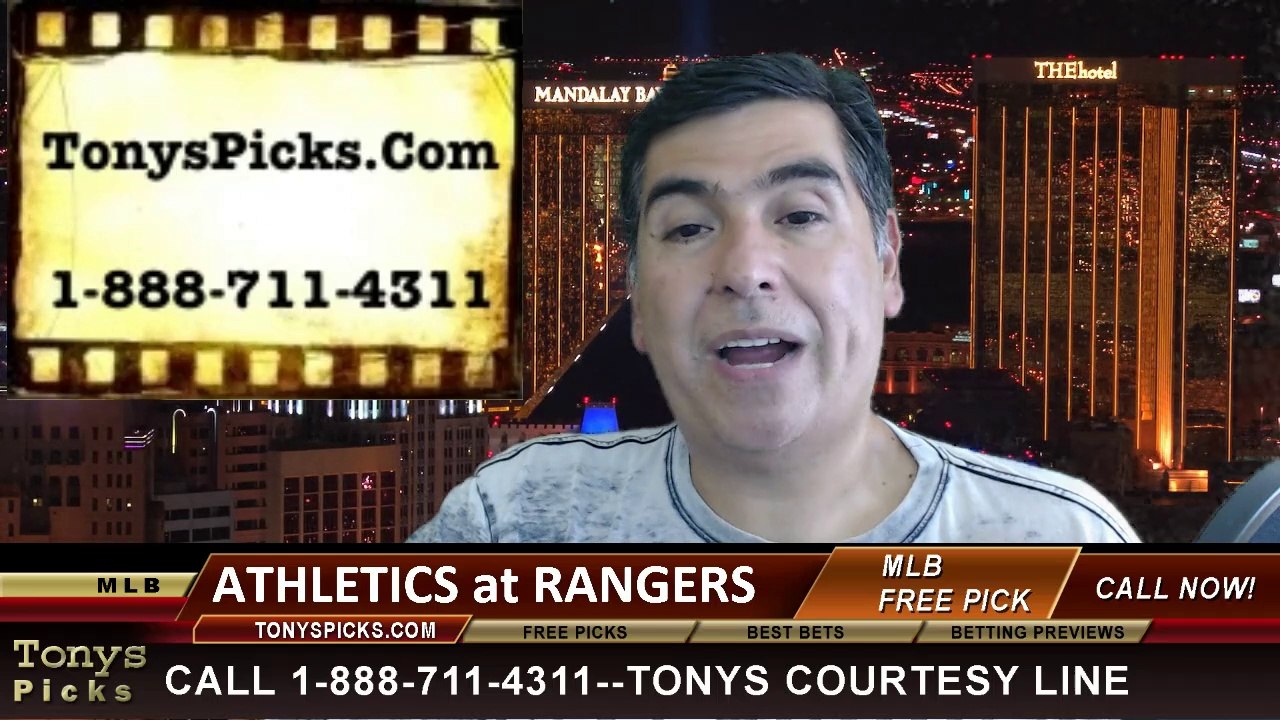 MLB Pick Texas Rangers vs. Oakland Athletics Odds Prediction Preview 7-26-2014