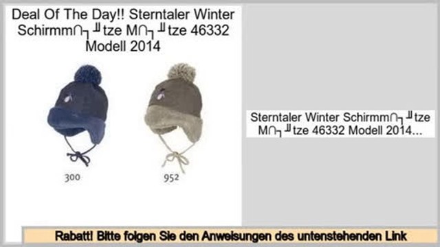 Am besten bewertet Sterntaler Winter Schirmm�tze M�tze 46332 Modell 2014