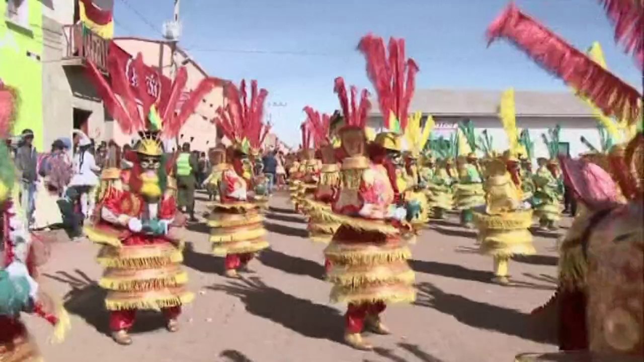 World record breaking Bolivian dancers