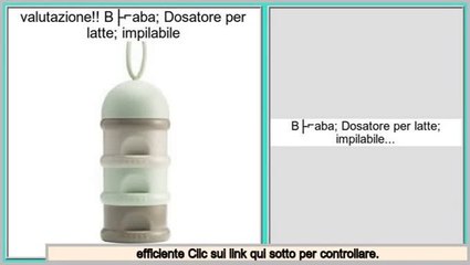 affare Béaba; Dosatore per latte; impilabile