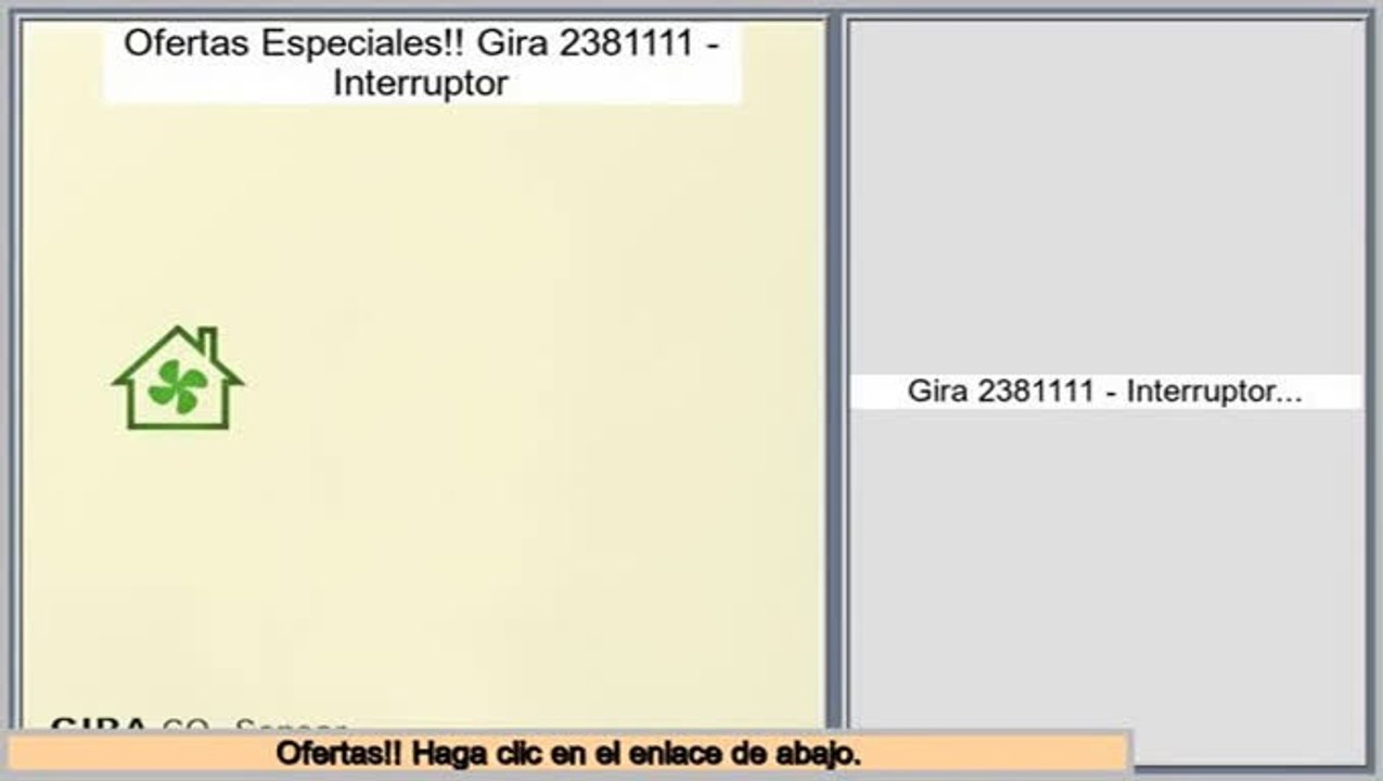 Las mejores ofertas de Gira 2381111 - Interruptor