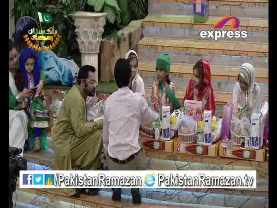 27th Iftari Hamari Iftari,Load shedding,Pakistan Se Ehad,Ezzat Afzaee & Roza Kushai in Pakistan Ramazan 26-7-2014 Part 8