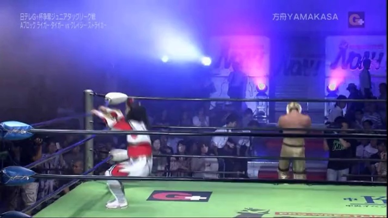 Jushin Thunder Liger & Tiger Mask IV vs. Super Crazy & Matt Striker (NOAH)
