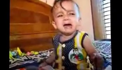 Cute Baby Crying Loudly