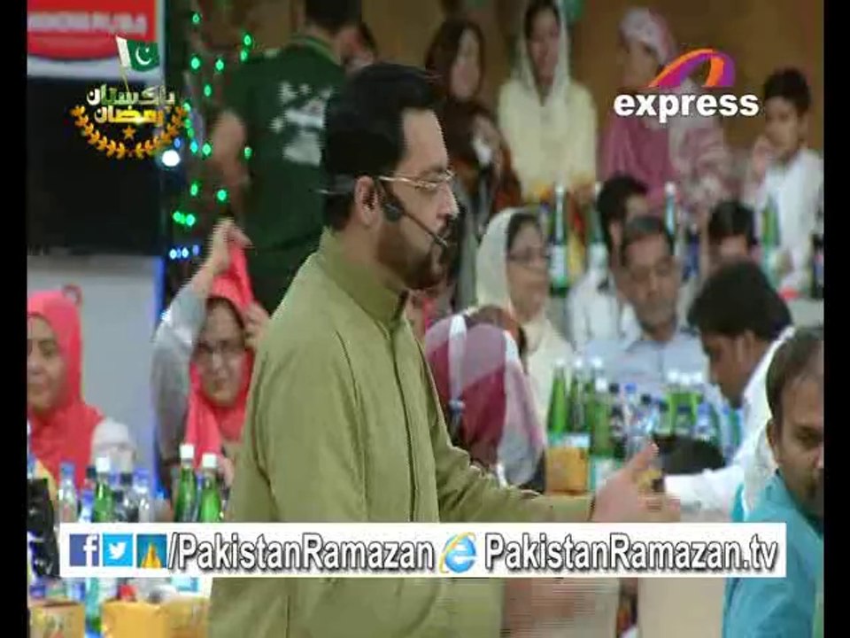 27th Iftari Aalim on Air Part 2 in Pakistan Ramazan 26-7-2014 Part 10