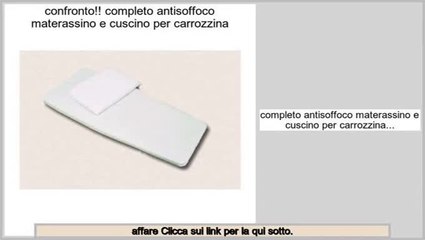 Miglior Prezzo completo antisoffoco materassino e cuscino per carrozzina