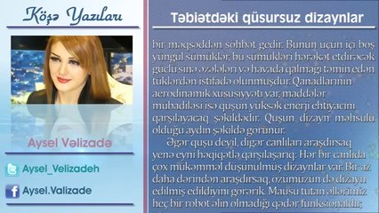 Aysel Vəlizadə- Təbiətdəki qüsursuz dizaynlar