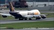 Boeing 747-8 Freighter Atlas Air Cargo Takeoff from Hong Kong International Airport