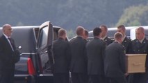 Last planes carrying MH17 crash victims arrive at Netherlands military airport