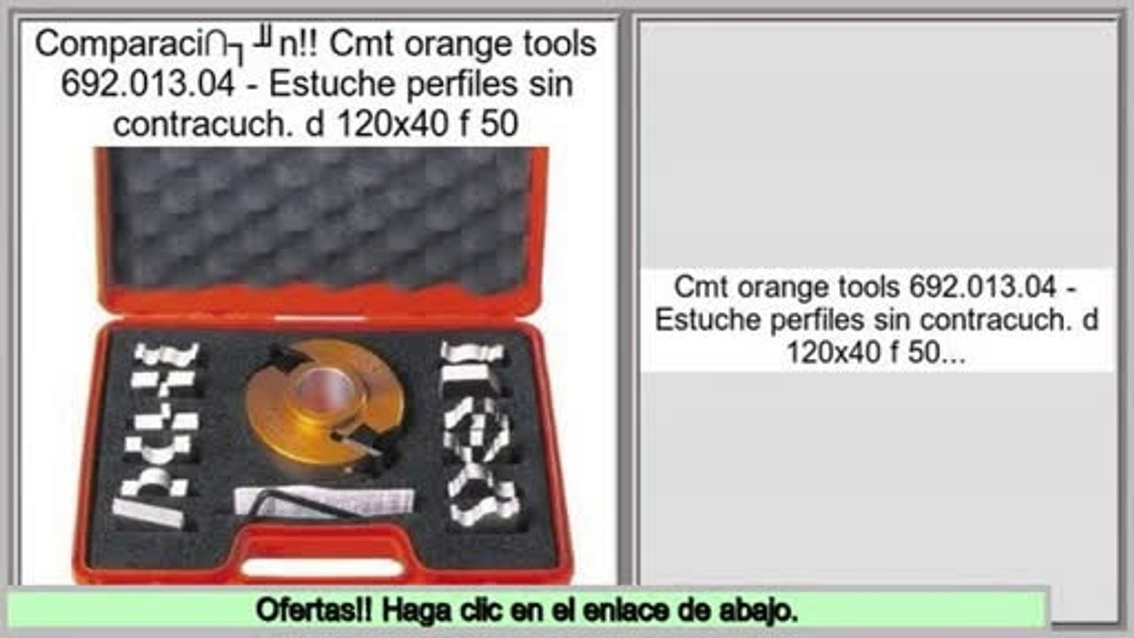 ventas de liquidaci�n Cmt orange tools 692.013.04 - Estuche perfiles sin contracuch. d 120x40 f 50
