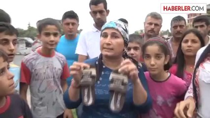 Trafik kazası sonrası yol kapatma eylemi -