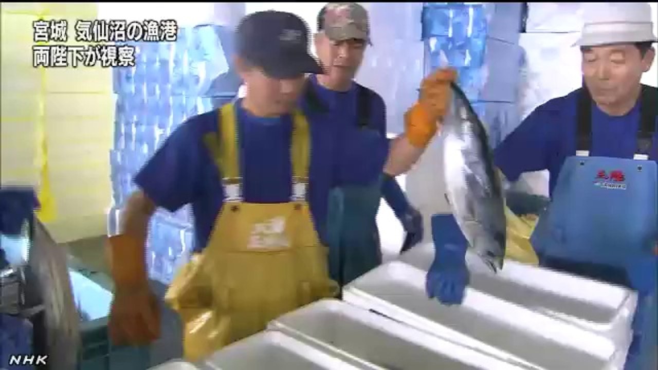 20140723両陛下 漁業の復興状況を視察 岩手