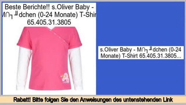 Berichte Bewertungen s.Oliver Baby - M�dchen (0-24 Monate) T-Shirt 65.405.31.3805