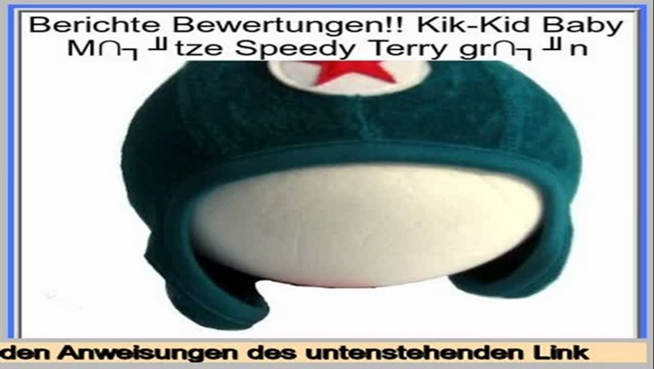 Last Minute Kik-Kid Baby M�tze Speedy Terry gr�n