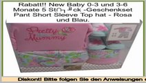 Best Value New Baby 0-3 und 3-6 Monate 5 St�ck -Geschenkset Pant Short Sleeve Top hat - Rosa und Blau.