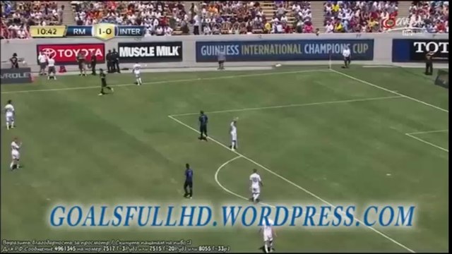 Gareth Bale Amazing Goal ~ Real Madrid vs Inter Milan 1-0 International Champions Cup 2014