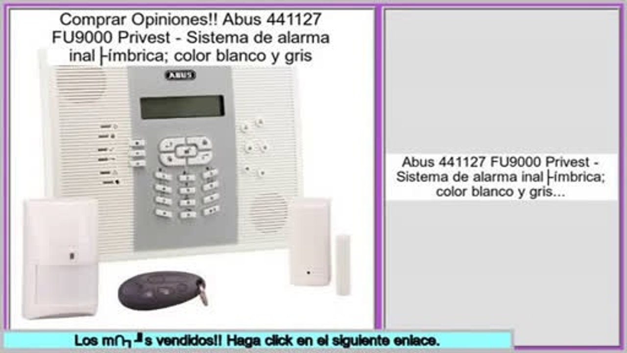 Las mejores ofertas de Abus 441127 FU9000 Privest - Sistema de alarma inalámbrica; color blanco y gris