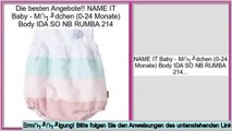 Niedrige Preise NAME IT Baby - M�dchen (0-24 Monate) Body IDA SO NB RUMBA 214