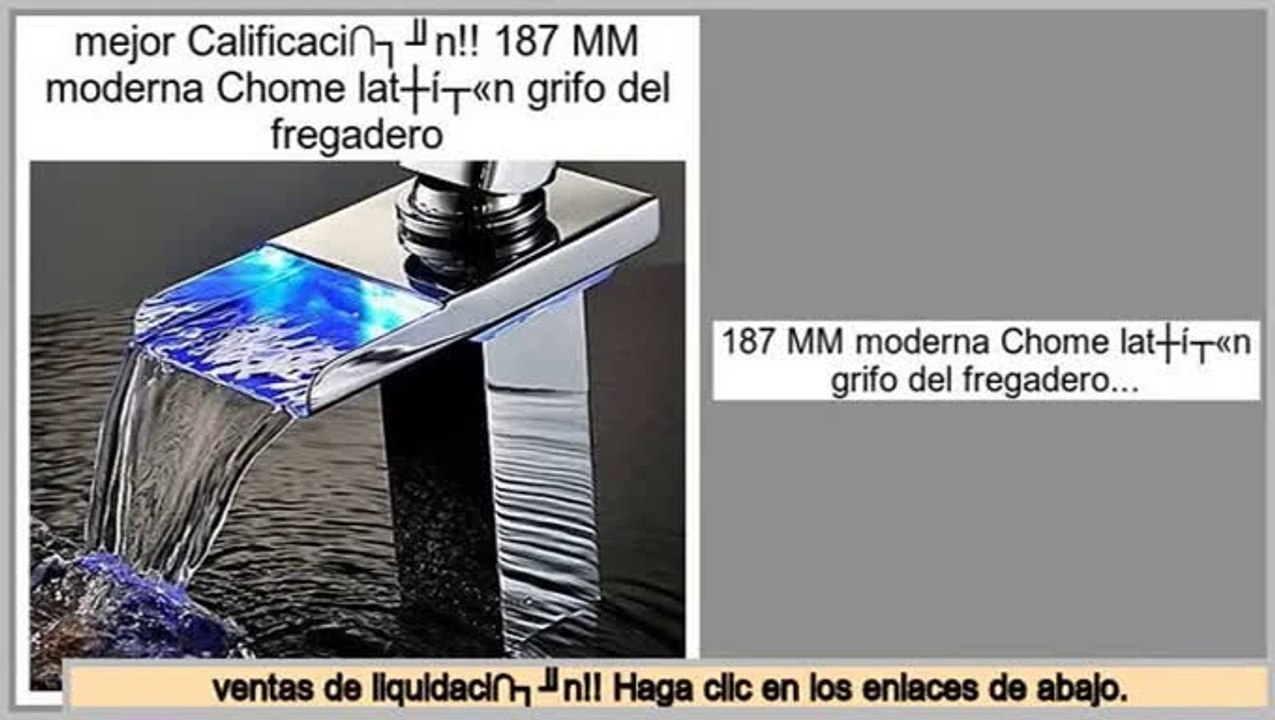 ofertas 187 MM moderna Chome latš®n grifo del fregadero
