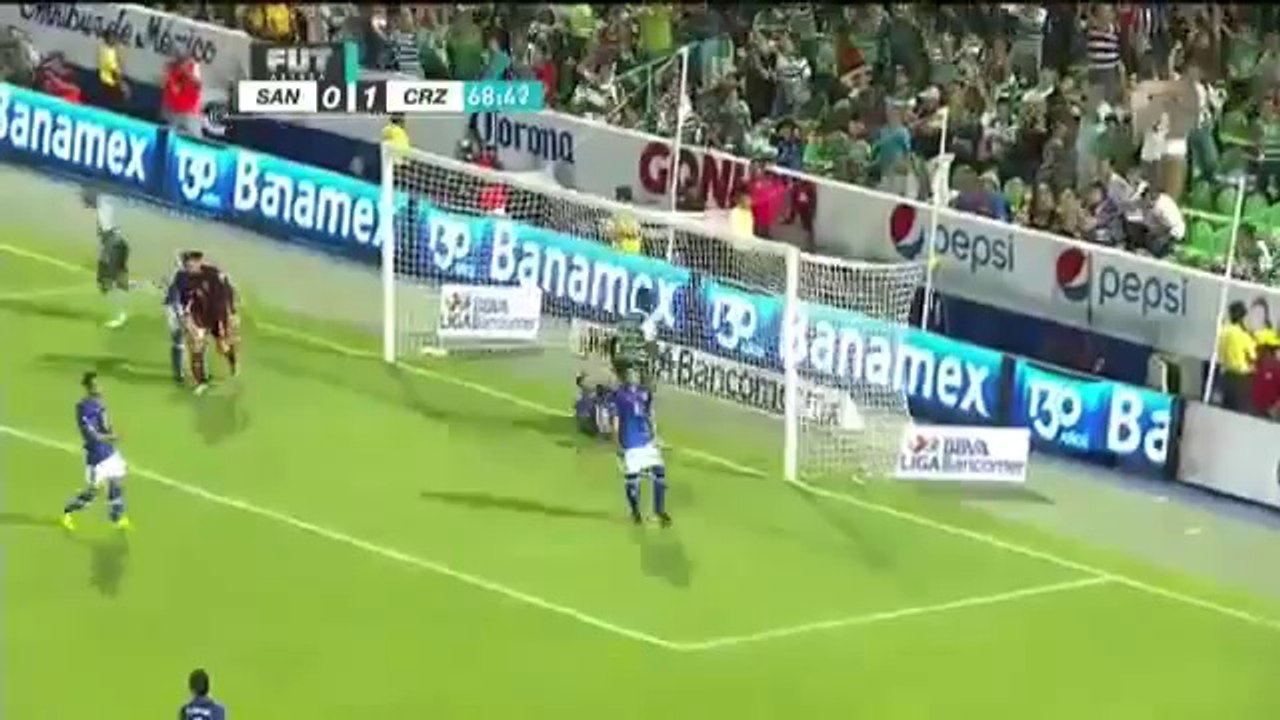 Santos 1-1 Cruz Azul - Liga Bancomer MX Apertura 2014 - Jornada 2 - July 25, 2014