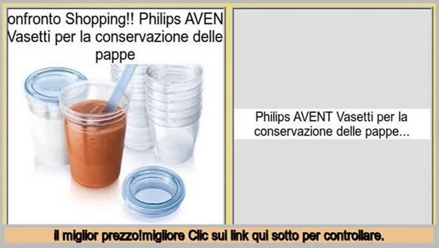 Recensioni dei consumatori Philips AVENT Vasetti per la conservazione delle pappe