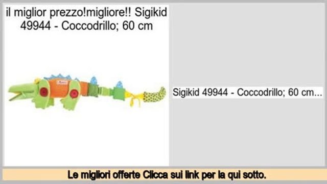 Confronta i prezzi Sigikid 49944 - Coccodrillo; 60 cm