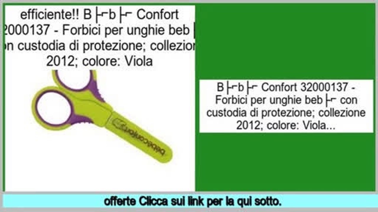 Confronta i prezzi Bébé Confort 32000137 - Forbici per unghie bebé con custodia di protezione; collezione 2012; colore: Viola