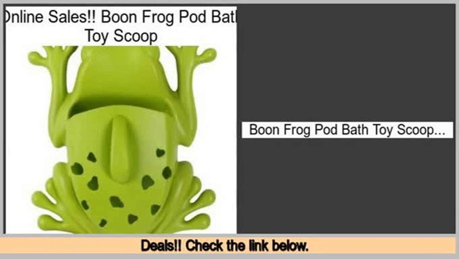 boon frog pod bath toy scoop