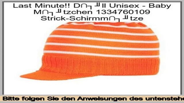 Schn�ppchen D�ll Unisex - Baby M�tzchen 1334760109 Strick-Schirmm�tze