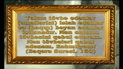 Allahın isimləri- Təvvab (Tövbələri qəbul edib günahları bağışlayan)