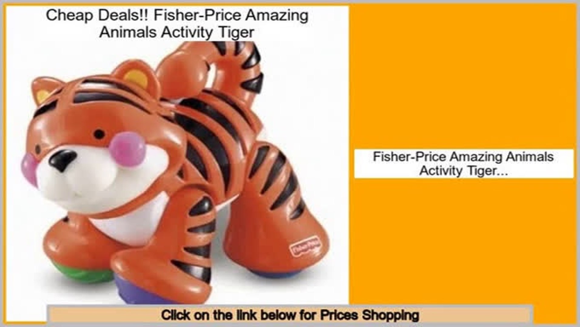 ⁣Best Price Fisher-Price Amazing Animals Activity Tiger