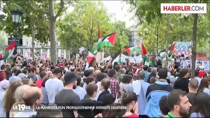 Yasağa Rağmen Yüzlerce Kişi Fransa'da 'İsrail Protestosu' İçin Sokağa Döküldü