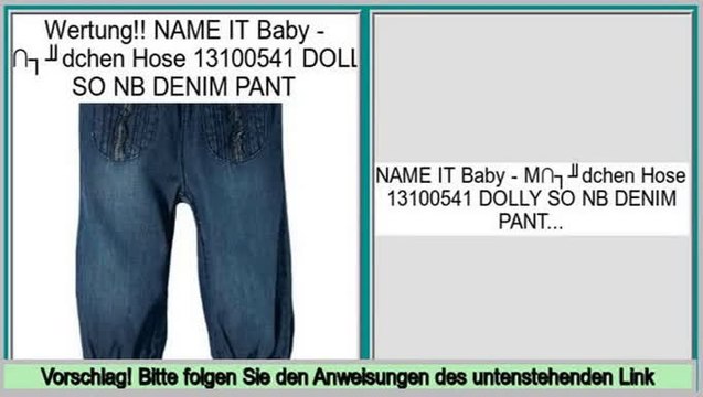Holen Sie sich g�nstige NAME IT Baby - M�dchen Hose 13100541 DOLLY SO NB DENIM PANT