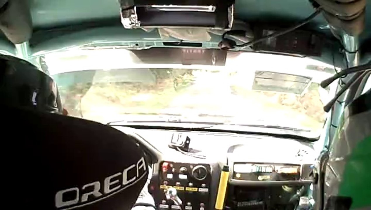 rallye du morbihan 2014 kevin coignard/romain causier sorti de route