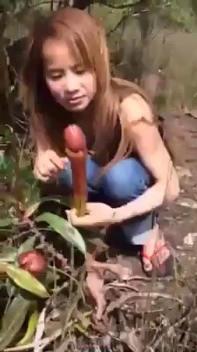 pitcher plant or Body part of man