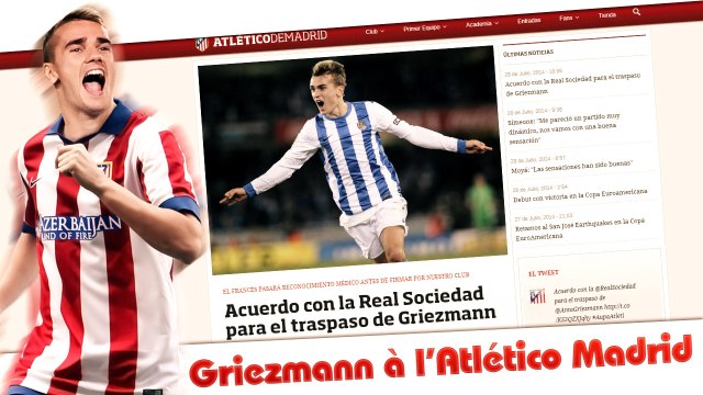 Transferts : Antoine Griezmann à l'Atlético Madrid !