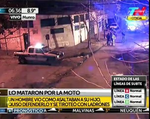 Munro: Lo mataron por la moto