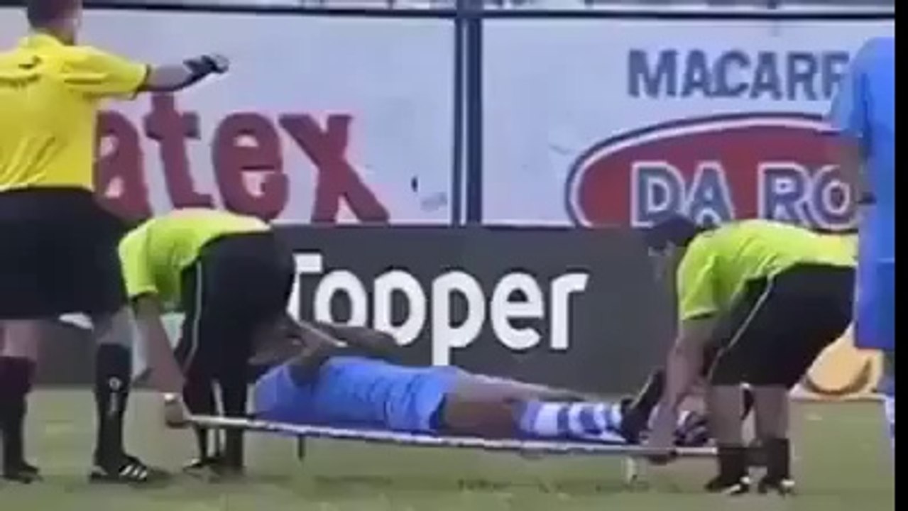 funny accidents in football ground.
