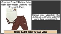 Package Deals Hudson Baby unisex-baby Moose Crossing Polo Bodysuit & Pant
