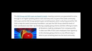 SGE Loans / Local Philanthropy