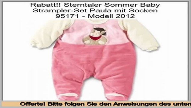 Pauschalangebote Sterntaler Sommer Baby Strampler-Set Paula mit Socken 95171 - Modell 2012