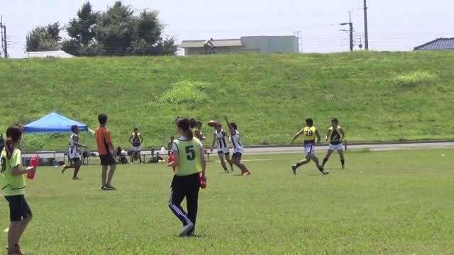 駒澤マグパイズ　対　湘南ポセイドンズ Q1 MAGPIES vs POSEIDONS 2014 AFL JAPAN TOP LEAGUE