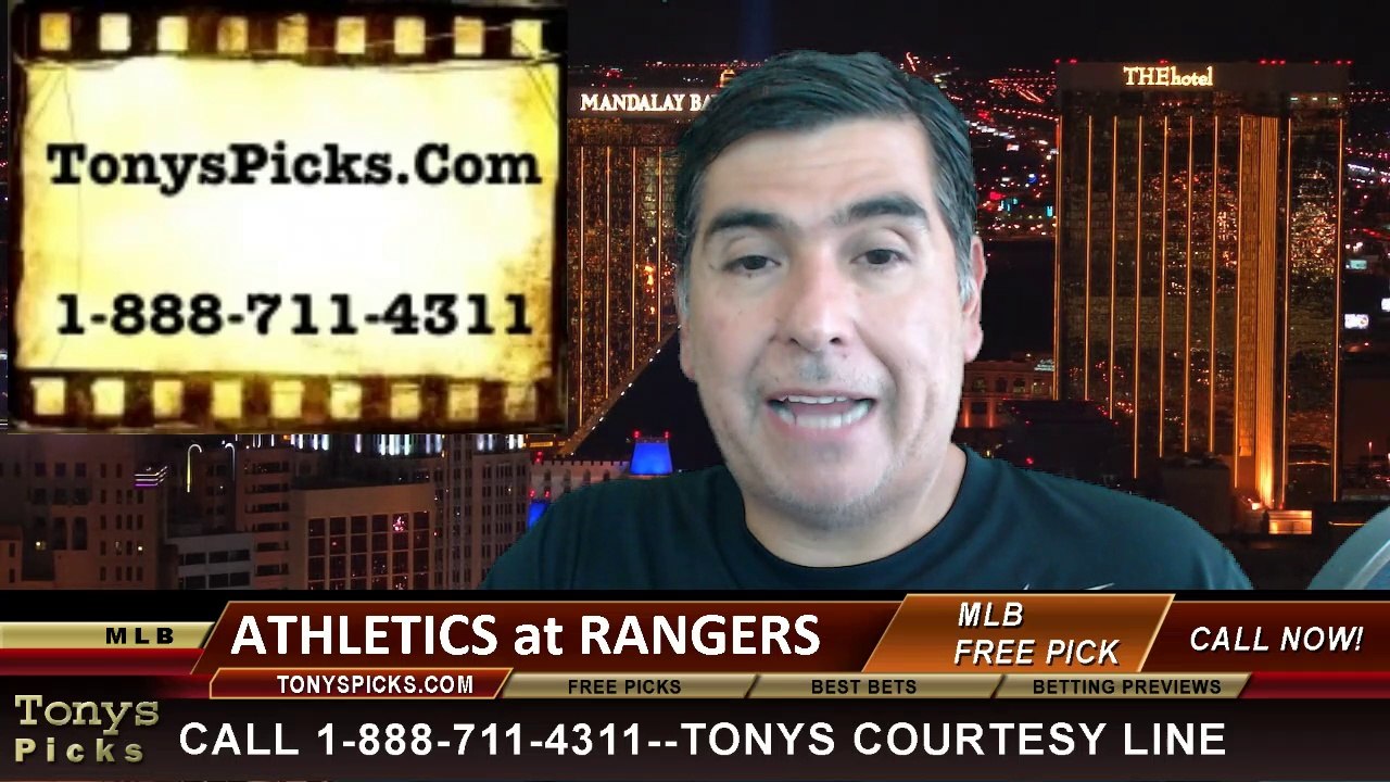 MLB Odds Texas Rangers vs. Oakland Athletics Pick Prediction Preview 7-27-2014