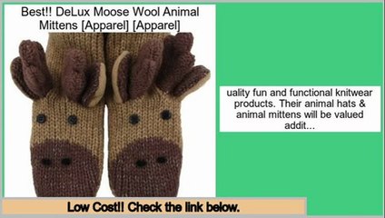 Low Prices DeLux Moose Wool Animal Mittens [Apparel] [Apparel]