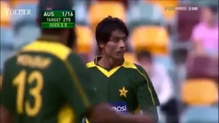 Mohammad Amir at his best against Australia with Fast & Swinging bowling