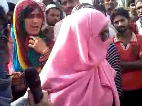 What women say about Punjab Police and Punjab Government 23rd June 2014 in Islamabad, Tahir ul Qadri is arrived