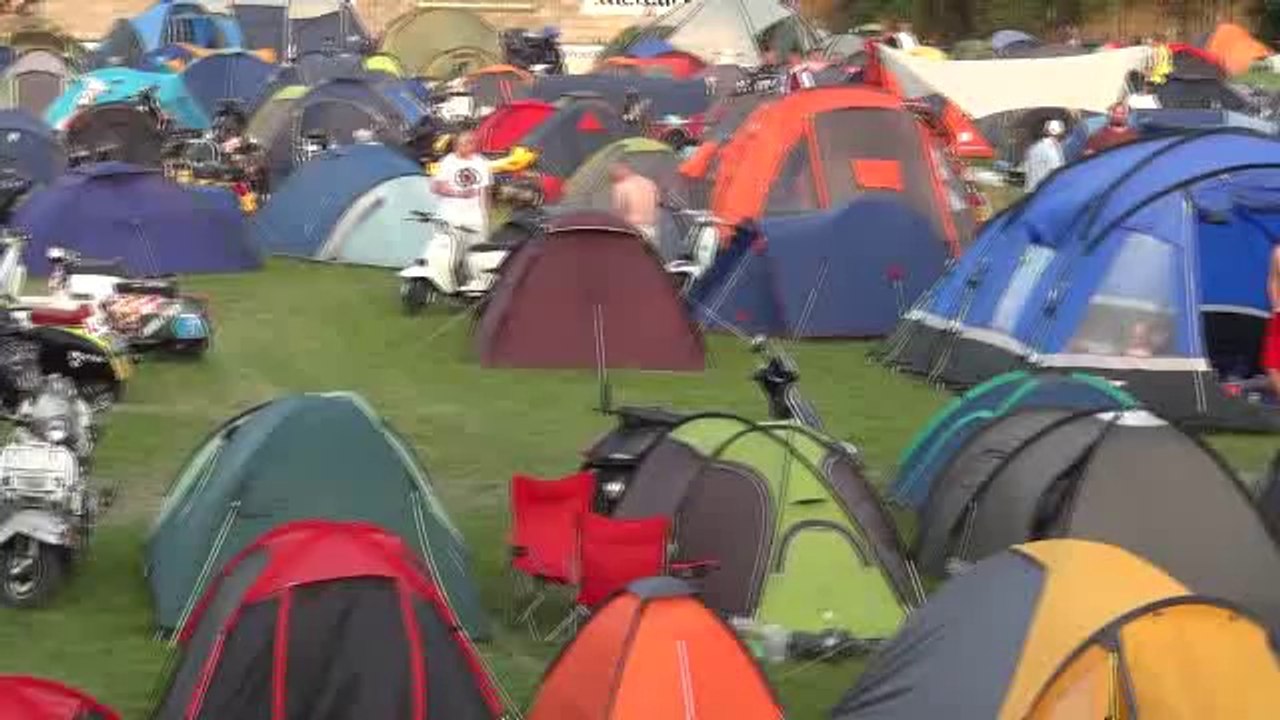 WESTON-SUPER-MARE NATIONAL SCOOTER RALLY 26/7/2014 - Campsite