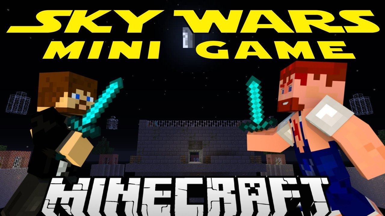 Sky Wars 1 SNOWBALLS Minecraft Mini Game Play