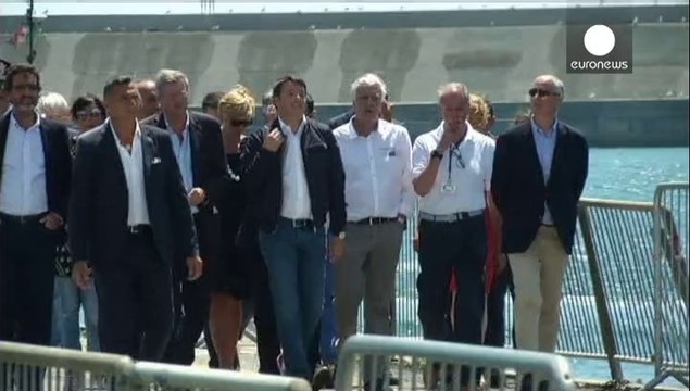 Costa Concordia wreck docks in Genoa